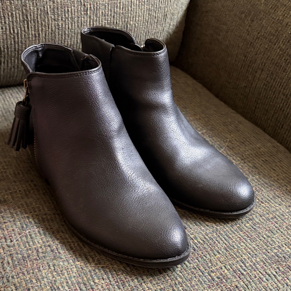 Zodiac Black Ankle Boots